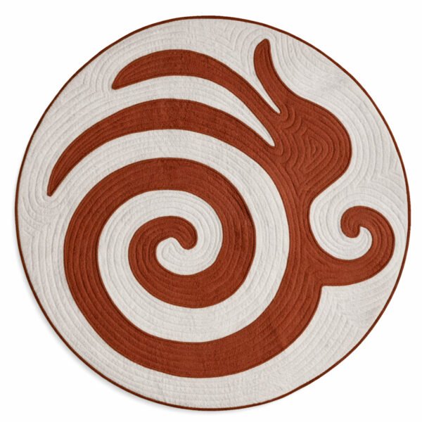 Tapis Sayat marron écru