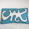 face-1 Housse de coussin Adam bleu minéral