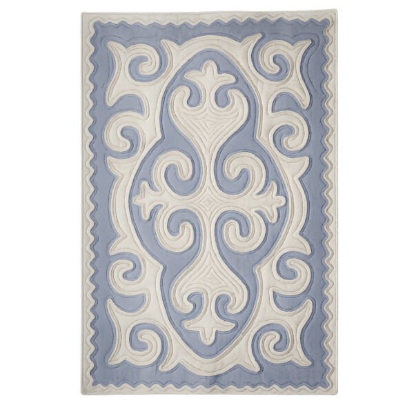 Tapis Sérénité bleu, variante 90x140cm